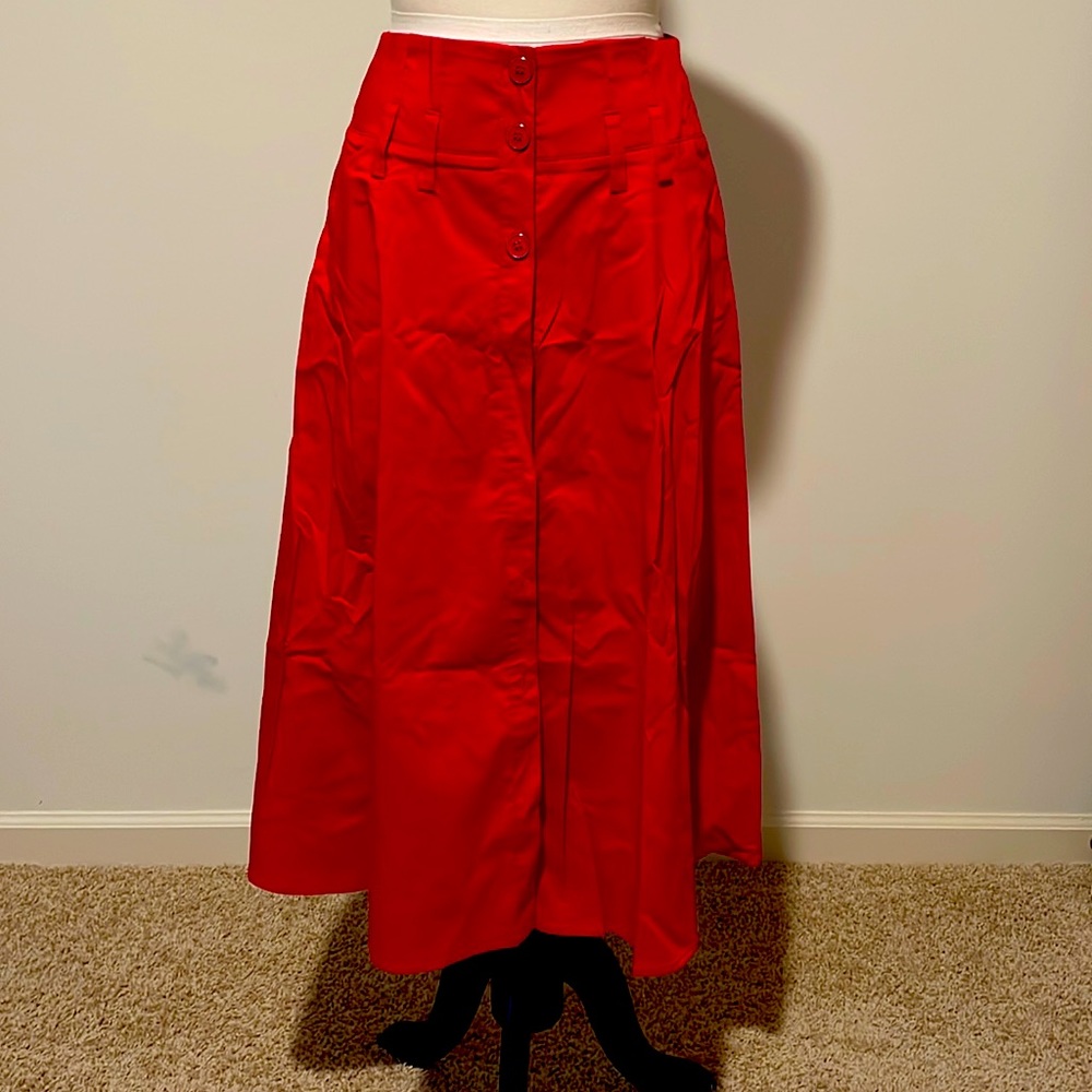 Red skirt with pockets!